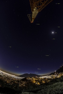 Five planets over Monterrey
